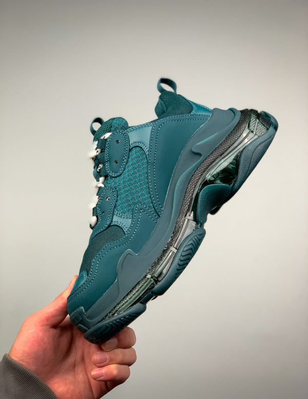 Balenciaga Triple S Clear Sole Full Dark Green | Provehito