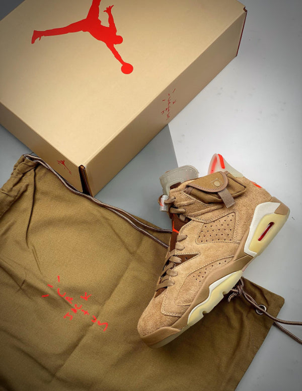 Nike Air Jordan 6 Retro Travis Scott British Khaki | Provehito