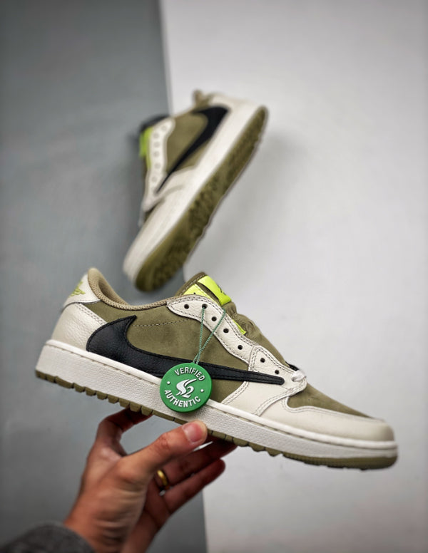 Nike Air Jordan 1 Travis Scott Golf Neutral Olive | Provehito
