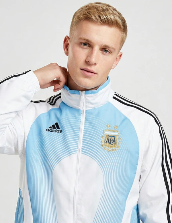 argentina giacca track top 2006 adidas dettaglio stemma afa ricamato pattern linee