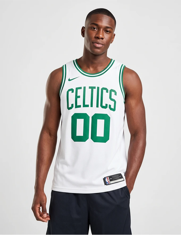 Canotta Boston Celtics Association Swingman bianca vista frontale