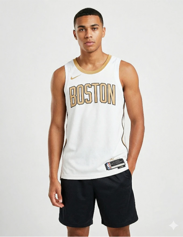 canotta jayson tatum boston celtics city edition 2025 nike swingman bianca oro