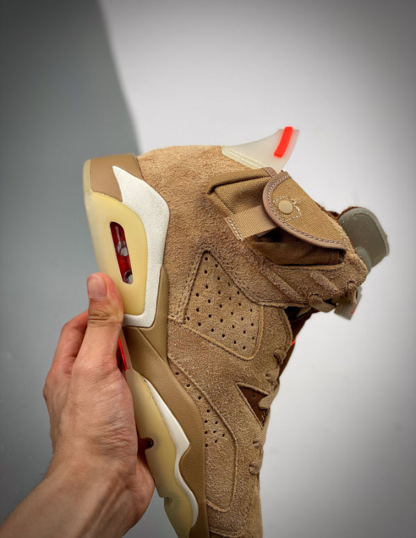 Nike Air Jordan 6 Retro Travis Scott British Khaki | Provehito