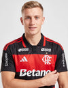 Maglia Flamengo Home 2026/2027 Adidas a fasce rosse e nere con stemma CRF e sponsor Betano