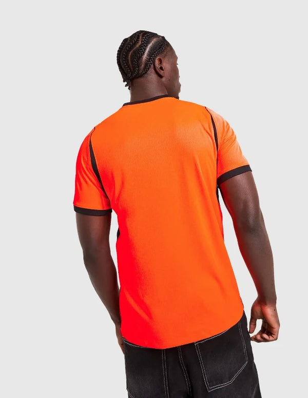 Olanda Maglia Home 2026 Nike Arancione - Vista Posteriore con Inserti Neri