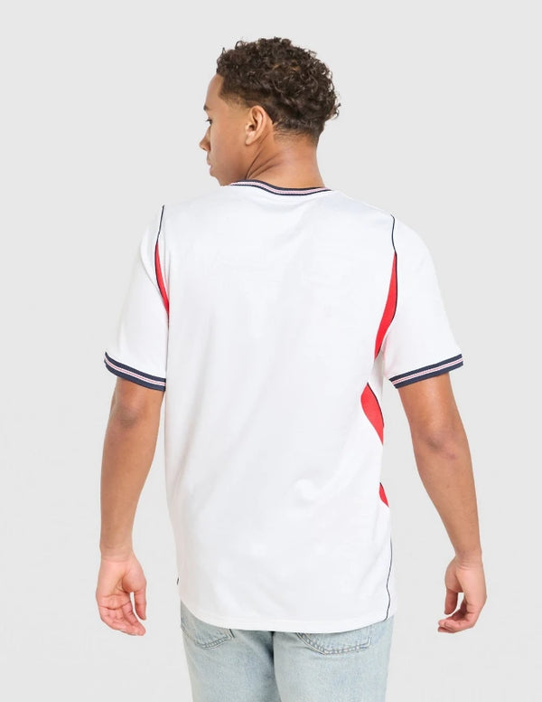 Inghilterra Maglia Home 2026 Nike - Vista Retro Pannelli Rossi e Blu Navy