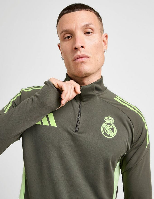 Real Madrid Tuta Training Track 1/4 Zip 2025/2026 Verde