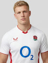 inghilterra rugby maglia home 2025 2026 castore dettaglio rosa tudor stemma colletto