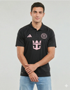 Inter Miami Maglia Away 2026/27 Adidas nera - Vista frontale sponsor Royal Caribbean rosa