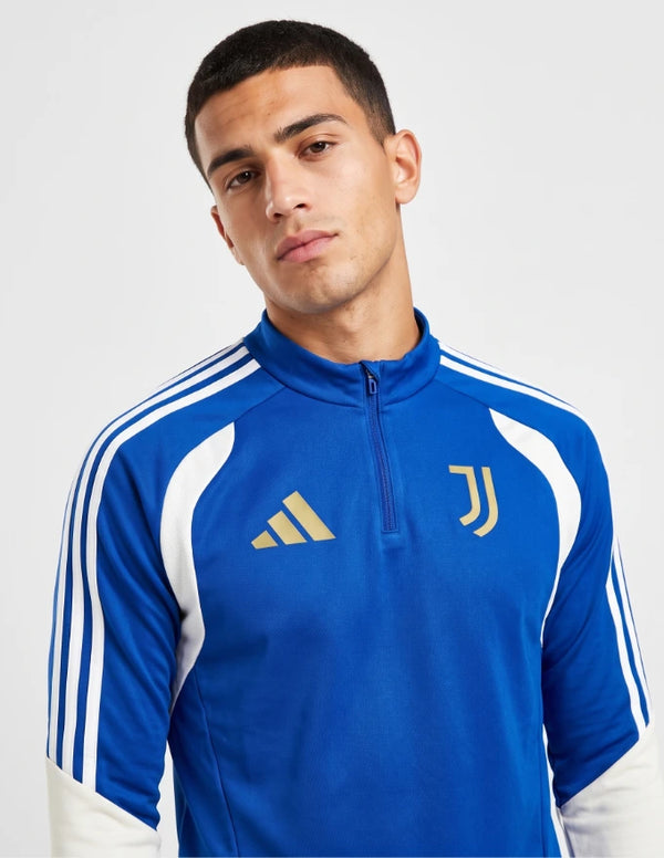 Tuta training Tiro Juventus 2026/2027 adidas blu con mezza zip logo J dorato e tre strisce