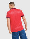 Lione Maglia Away 2026/2027 Adidas - vista posteriore con strisce in tono e pattern roseto sui polsini