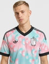 maglia belgio away 2026 adidas originals dettaglio stemma royal belgian fa colletto nero
