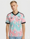 maglia belgio away 2026 adidas originals rosa turchese pattern cerchi mondiali