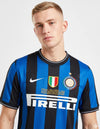 Maglia Inter Home 2009/2010 Nike Triplete con patch Final Madrid Santiago Bernabéu e sponsor Pirelli