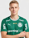 Dettaglio Palmeiras maglia home 2026/2027 Puma con stemma Sociedade Esportiva Palmeiras e stella rossa