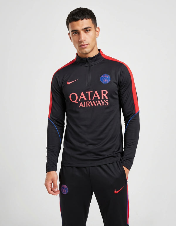 Tuta PSG Allenamento Nera 2026/2027 Nike – indossata fronte