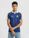 real madrid maglia og 2025 2026 adidas originals blu navy tre strisce gialle