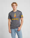 Terza maglia Roma Adidas grigia – indossata fronte