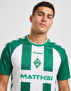 Dettaglio maglia Werder Brema Home 2026/2027 Hummel stemma con stella e logo Matthäi