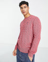 Polo Ralph Lauren Maglione a trecce rosa