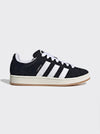 Adidas Campus 00s nere in camoscio con 3 stripes bianche suola panna e fondo gum vista laterale