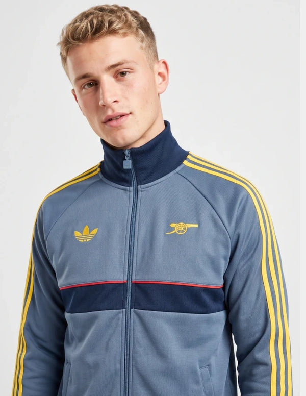 Giacca Arsenal Anthem 2026/27 Adidas blu-grigio – dettaglio