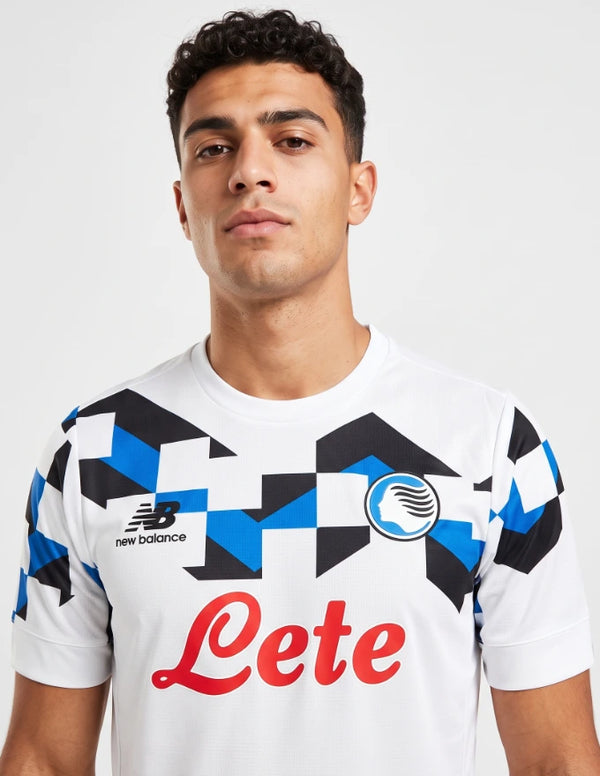 Maglia Away Atalanta 2026/2027 New Balance bianca sponsor Lete – dettaglio