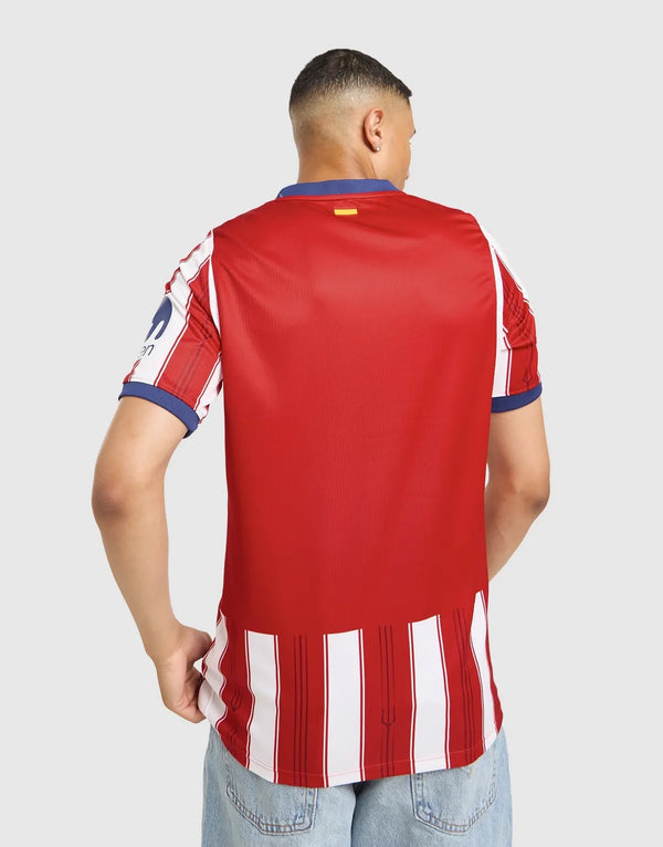 Retro della maglia Atletico Madrid Home 2026/2027 Nike con tridente di Nettuno tra le strisce