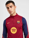 Dettaglio tuta Barcellona Strike Drill 2026/2027 stemma FCB e logo Nike