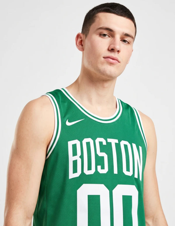 Canotta Boston Celtics Icon Swingman dettaglio girocollo e wordmark Boston