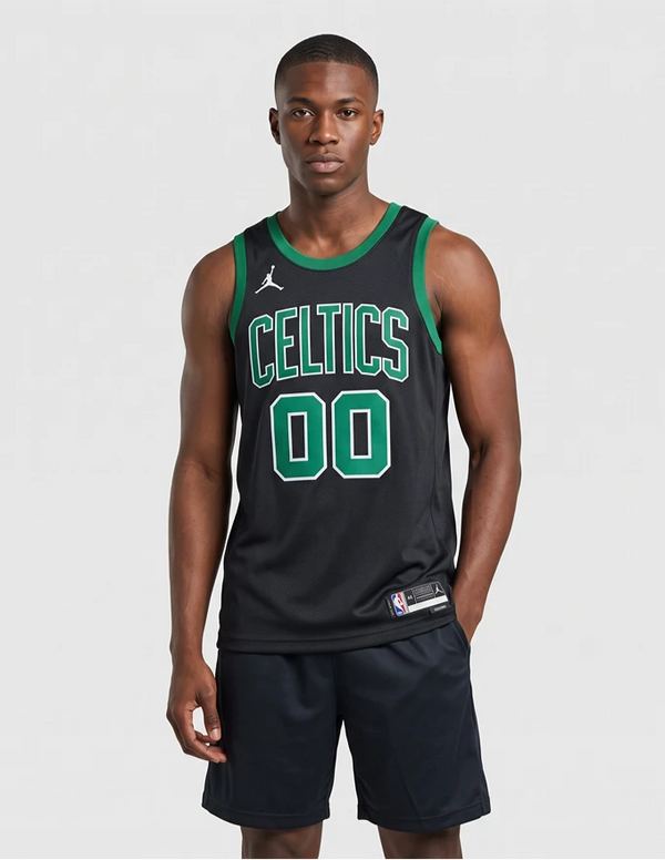 Canotta Boston Celtics Statement Swingman 2024/2026 nera vista frontale