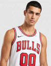 Canotta Chicago Bulls Association Edition Swingman Nike bianca dettaglio
