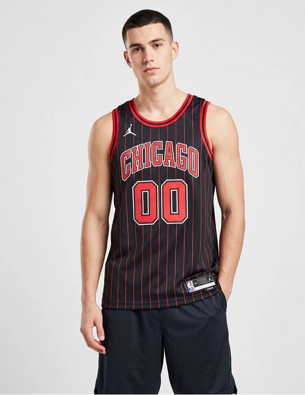 Canotta Chicago Bulls Statement Edition Swingman Jordan 2025/2027 nera vista frontale