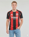 Eintracht Francoforte Maglia Home 2025/2026 Adidas - Vista Completa Strisce Rosso Nero