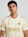Seconda Maglia Fenerbahce 2026/2027 Adidas – dettaglio colletto e sponsor Otokoç