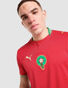 Marocco Maglia Home 2026 Puma - Dettaglio Stemma FRMF e Colletto Motivi Berberi