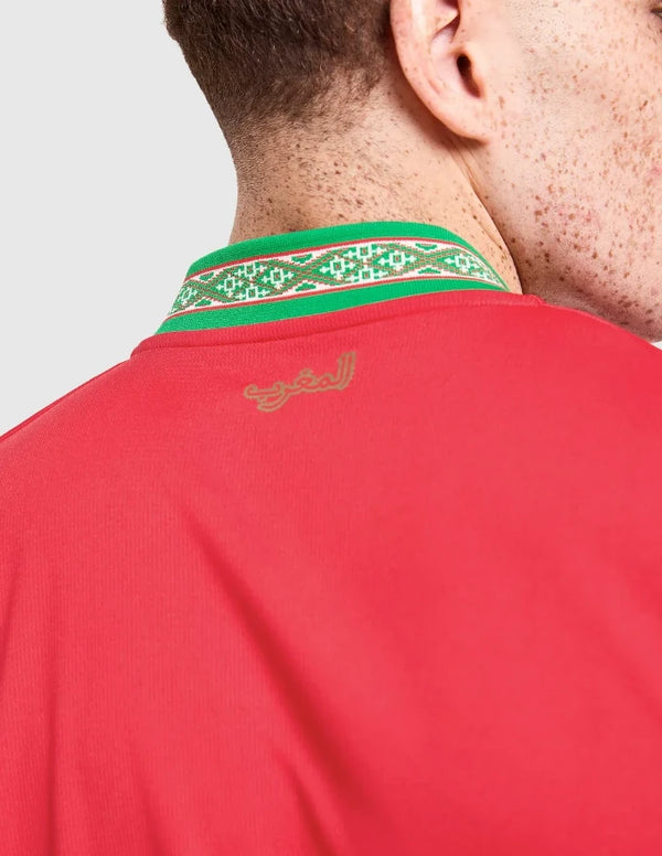 Marocco Maglia Home 2026 Puma - Dettaglio Scritta Al-Maghrib in Arabo sul Retro