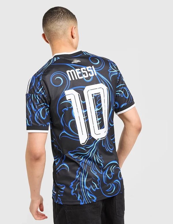 Argentina Maglia Away 2026 Adidas Originals - Vista Posteriore con Arabeschi Blu