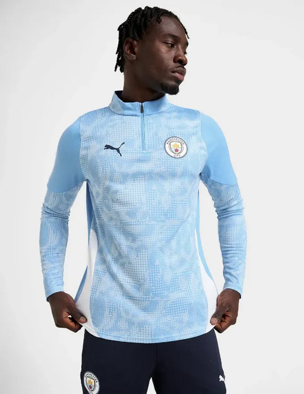 Manchester City Top Allenamento 1/4 Zip Puma 2025/2026 - Logo Scudetto