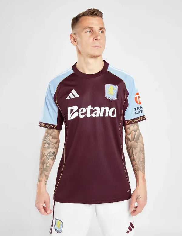 Aston Villa Maglia Home 2025/2026 Adidas Bordeaux e Celeste | Provehito