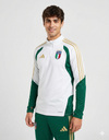 Tuta da allenamento Italia 2025/26 intera, drill top bianco e pantaloni verdi.