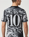 Retro Juventus maglia pre match ADP 2025/2026 Adidas con numero 10 in marmo e affresco barocco