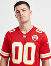 Maglia Kansas City Chiefs Home Game dettaglio logo e numero