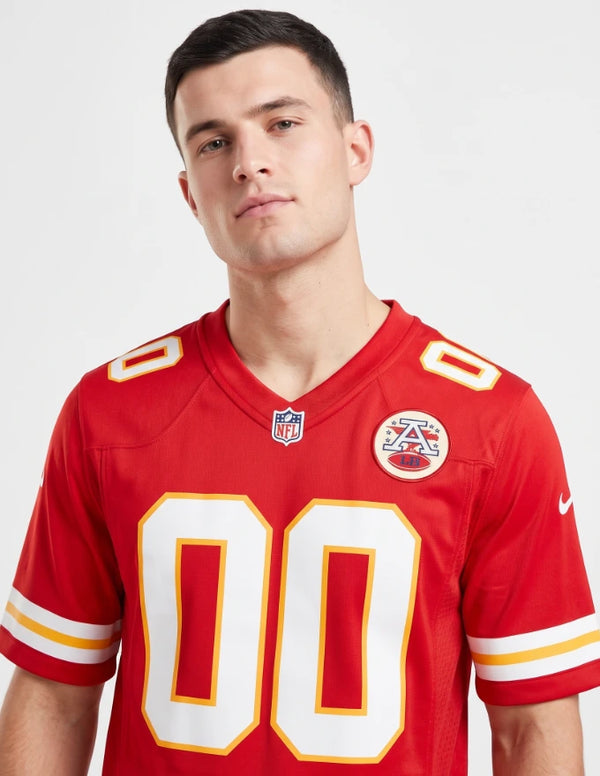 Maglia Kansas City Chiefs Home Game dettaglio logo e numero