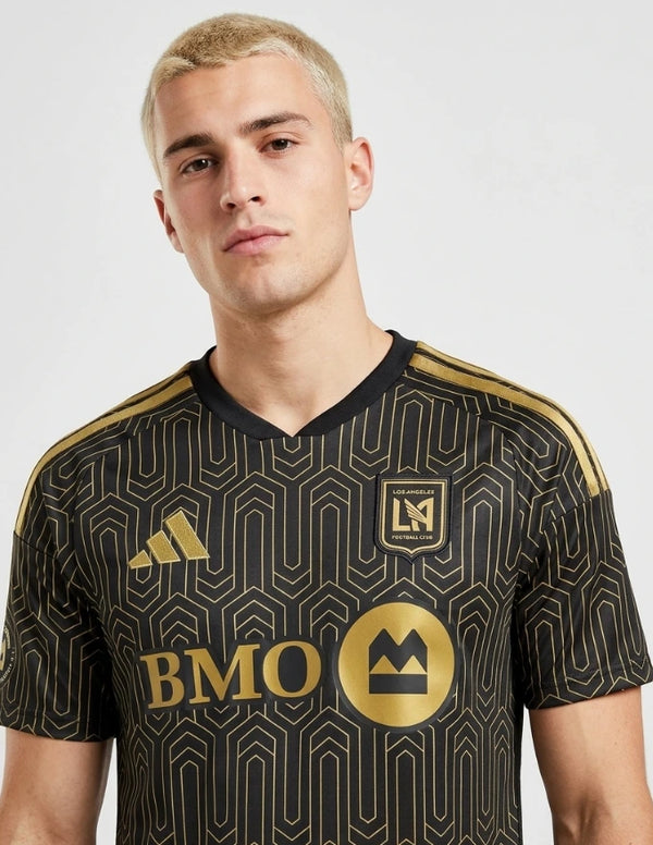 lafc maglia home 2026 2027 adidas nera oro bmo