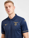 Terza Maglia Lazio 2026/2027 Mizuno blu navy – dettaglio stemma e colletto
