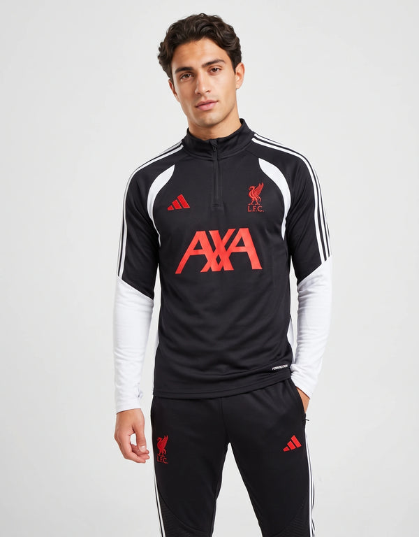 Tuta Liverpool Allenamento Nera 2026/2027 Adidas – indossata fronte