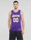 Canotta Los Angeles Lakers Statement Swingman 2025/2027 viola con logo LAKERS bianco e oro, vista frontale