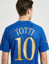 Retro maglia Italia Home 2004 Puma azzurra con numero e nome in caratteri dorati