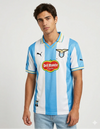 maglia lazio home europa 1999 2000 puma del monte strisce biancocelesti colletto polo